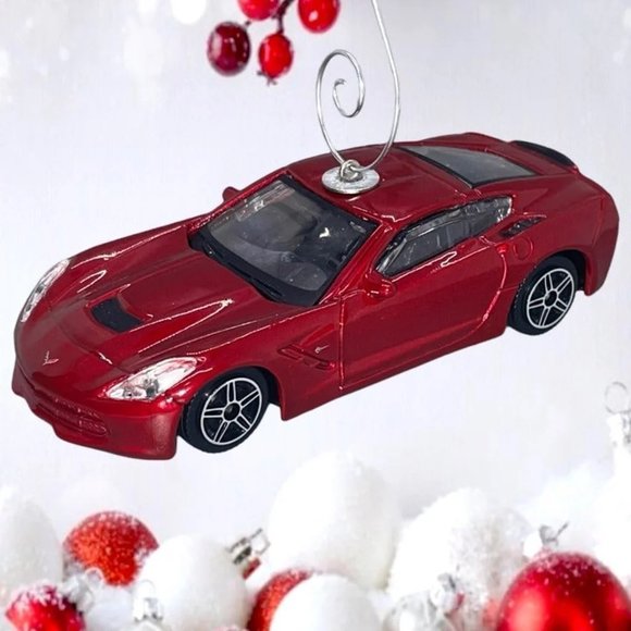 Corvette Stingray 1/43 Car 4.25" ONE OF A KIND Christmas Tree Ornament - Picture 4 of 4